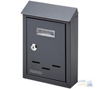 Maurer Mailbox In Coated Sheet Metal Anthracite Color With Openable Roof Cm