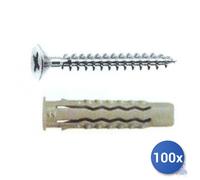 Maurer Nylon Plug With Screw Collar Grey 10x50mm 10X50