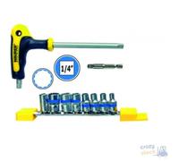Maurer Plus Key With Compass And 10 Pcs S2 Steel Hexagonal 1.4