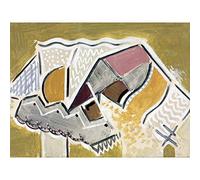 Maurer Tan Still Life Abstract Painting Extra Large Wall Art Print Premium Canvas Mural