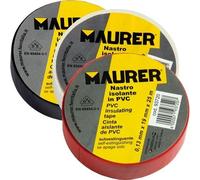 MAURER White PVC Insulation Tape Thickness 0.12 mm Width x Length 15 mm x 10 mt 10 pcs