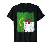 Mauretania Algeria Half Flag Mauritanian Algerian Heritage T-Shirt