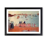 Maurice Denis Regatta Framed Print | A2 Black Framed Wall Art | Ready to Hang | Modern Nature Picture | Living Room Bedroom Lounge Office