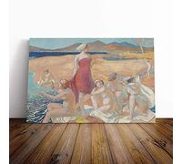 Maurice Denis The Awakening of Ulysses Canvas Print | Gallery Wrapped 30mm Frame Wall Art | 24x16 inches | Ready to Hang | Modern Picture | Living Room Bedroom Lounge Office