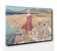 Maurice Denis The Awakening of Ulysses Canvas Print | Gallery Wrapped 30mm Frame Wall Art | 30x20 inches | Ready to Hang | Modern Picture | Living Room Bedroom Lounge Office