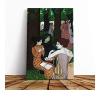 Maurice Denis The Muses Canvas Print | Gallery Wrapped 30mm Frame Wall Art | 30x20 inches | Ready to Hang | Modern Picture | Living Room Bedroom Lounge Office