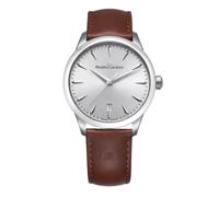 Maurice Lacroix 1975 39mm Silver Tone Dial & Brown Leather Strap Watch