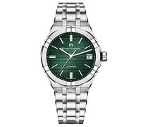Maurice Lacroix AI6008-SS002-630-1 Men's Aikon Automatic Date Bracelet Strap Watch, Silver/Green