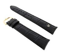 Maurice Lacroix Crocodile Grain Original Watch Strap 19 mm Black Clasp Gold-Plated