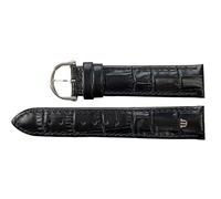 Maurice Lacroix Crocodile Grain Original Watch Strap 20 mm Black Clasp Stainless Steel, brown, Strap.