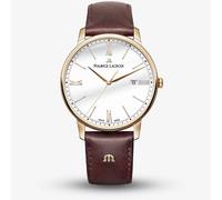 Maurice Lacroix Eliros White & Brown Leather Watch EL1118-PVP01-112-1