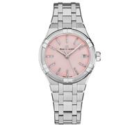 Maurice Lacroix Women's 'Aikon' Light Pink Dial Stainless Steel Bracelet Quartz Watch in Silver Maurice Lacroix Silver One Size