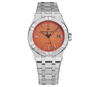 Maurice Lacroix Women's 'Aikon' Orange Dial Stainless Steel Bracelet Automatic Watch Maurice Lacroix Orange One Size