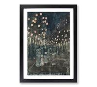 Maurice Pendergrast Bastille Day Framed Print | A2 Black Framed Wall Art | Ready to Hang | Modern Nature Picture | Living Room Bedroom Lounge Office