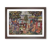 Maurice Pendergrast Fantasy Classic Painting Framed Wall Art Print, Ready to Hang Picture for Living Room Bedroom Home Office Décor, Walnut A3 (46 x 34 cm)