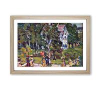 Maurice Pendergrast Sunday Afternoon Framed Print | A2 Oak Framed Wall Art | Ready to Hang | Modern Nature Picture | Living Room Bedroom Lounge Office