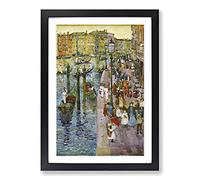 Maurice Pendergrast Terra Grand Canal Venice Framed Print | A2 Black Framed Wall Art | Ready to Hang | Modern Nature Picture | Living Room Bedroom Lounge Office