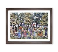 Maurice Pendergrast Under the Trees Classic Painting Framed Print | A3 Walnut Framed Wall Art | Ready to Hang | Classic Floral Picture | Living Room Bedroom Lounge Office