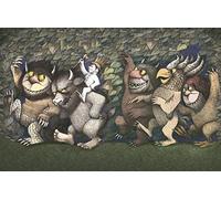 Maurice Sendak "Let the Wild Rumpus Start III Canvas Print, Multi-Colour, 60 x 80 cm