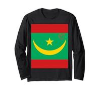 Mauritania Flag Mauritanian Heart Proud Heritage National Da Long Sleeve T-Shirt