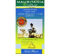 Mauritania Geographical Western Sahara: GIZI.141G by Gizi Map published by GiziMap (2008)