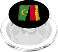 Mauritania Germany Half Flag Mauritanian German Heritage PopSockets PopGrip for MagSafe