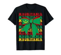 Mauritania Mauritanian Pride Coquette Bow Flag T-Shirt