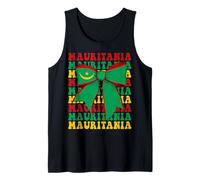 Mauritania Mauritanian Pride Coquette Bow Flag Tank Top