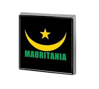 Mauritanian Mauritania Logo Square Enamel Brooch Pin Button Badges Decoration Hat Clothing Bag Accessories Gift Crafts