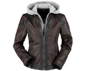 Mauritius Angy W18 LASANV Leather Jacket dark red XL