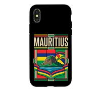 Mauritius Flag Le Morne Brabant Island Retro Art Case for iPhone X/XS