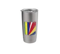 Mauritius Seychelles Half Flag Mauritius Seychellois Pride Stainless Steel Insulated Tumbler