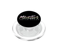 Mauritius W C25 Typo Flag PopSockets PopGrip for MagSafe