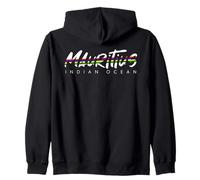 Mauritius W C25 Typo Flag Zip Hoodie