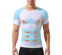 Mauro Kane Men Compression Shirt Slimming Body Shaper Tummy Control Tops