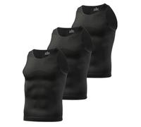 Mauro Kane Mens Compression Vest 3 Pack Slimming Body Shaper for Men Sleeveless Workout Tank Top,Black*3,M