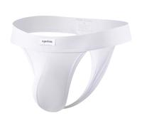 Mauro Kane Men's Thong Underwear Bamboo Sexy Thong Low Rise G-Strings Brief Tagless T-Back Bikini, White-M