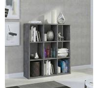 Mauro Shelving Unit - 9 Open - Grey Concrete
