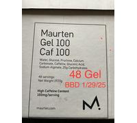 MAURTEN Gel 100, CAF 100. Hydrogel Sports Fuel. 48 x 100mg BBD 1 /29/25