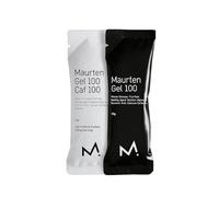 MAURTEN Gel 100 Mix Box - 6-Pack of 40g - 25g Carbohydrates per Serving - 4 x Gel100 and 2x Gel100 CAF100 (100mg caffein) - Stomach-Friendly Patented hydrogel Technology - Free of preservatives