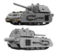 Maus Super Heavy Tank Building blocks Set, 802PCS Panzer VIII Bricks Kit, WWII German Armored Vehicle Model, Collect Military Tank, Home Decor, STEM Education Toy, Creative Gift for Adult