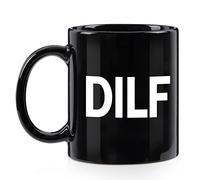 Maustic DILF Coffee Mug - Valentines Day Gifts for Him, Funny Coffee Mug for Men, Gifts for Husband Boyfriend Dad Father, Novelty Gift Ideas for Fathers Day Christmas Birthday Anniversary 11 Oz Black