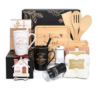 Maustic House Warming Gifts New Home, 12 Pcs New House Gift Basket, Housewarming Present for Homeowners Couples Women, Closing Gifts for Home Buyers