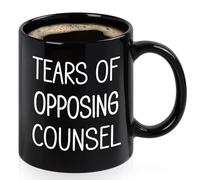 Maustic Lawyer Gifts for Men Women, Law School Students Gifts, Attorney Paralegal Future Lawyer Gifts Idea, Law School Graduation Gifts, Tears of Opposing Counsel Lawyer Mug, 11 Oz Black