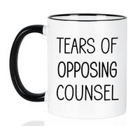 Maustic Lawyer Gifts for Men Women, Tears of Opposing Counsel Coffee Mug, Law School Student Attorney Paralegal Future Lawyer Gifts, Funny Lawyer Mug, 11 Oz