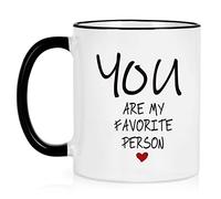 Maustic You Are My Favorite Person Coffee Mug, Valentines Day Anniversary for Him Her Wife Husband, Boyfriend Girlfriend Birthday Christmas Ideas, Coffee Mug for Girlfriend 11 Oz