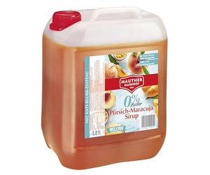 Mautner Markhof Peach-maracuja 0% sugar syrup 5 l