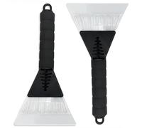 Mautopily 2PCS Ice Scraper for Car Windscreen, Durable Car Ice Scraper De Icer Tool, Non-Slip Handle Car Window Ice Scraper for Auto Windshield & Freezer