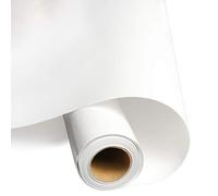 Mauts Heat Transfer Vinyl Roll, White Heat Transfer Paper, Permanent Adhesive HTV Iron On Vinyl, Backed Vinyl Roll for DIY Christmas Gifts, T-Shirts, Hat, Clothing, DIY Birthdays,12IN x 10FT