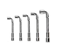 mauuuba 5 Piece Tubular Socket Set, L Shaped Wrench Set | 6 mm 7 mm 8 mm 10 mm 12 mm hex wrench, metric tube wrench, for hex nuts & M3 M4 M5 M6 M8 wire rope clamp